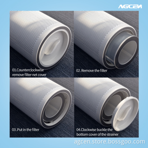 Agcen HEPA air purifier air cleaner for bedroom KJ600F-T01